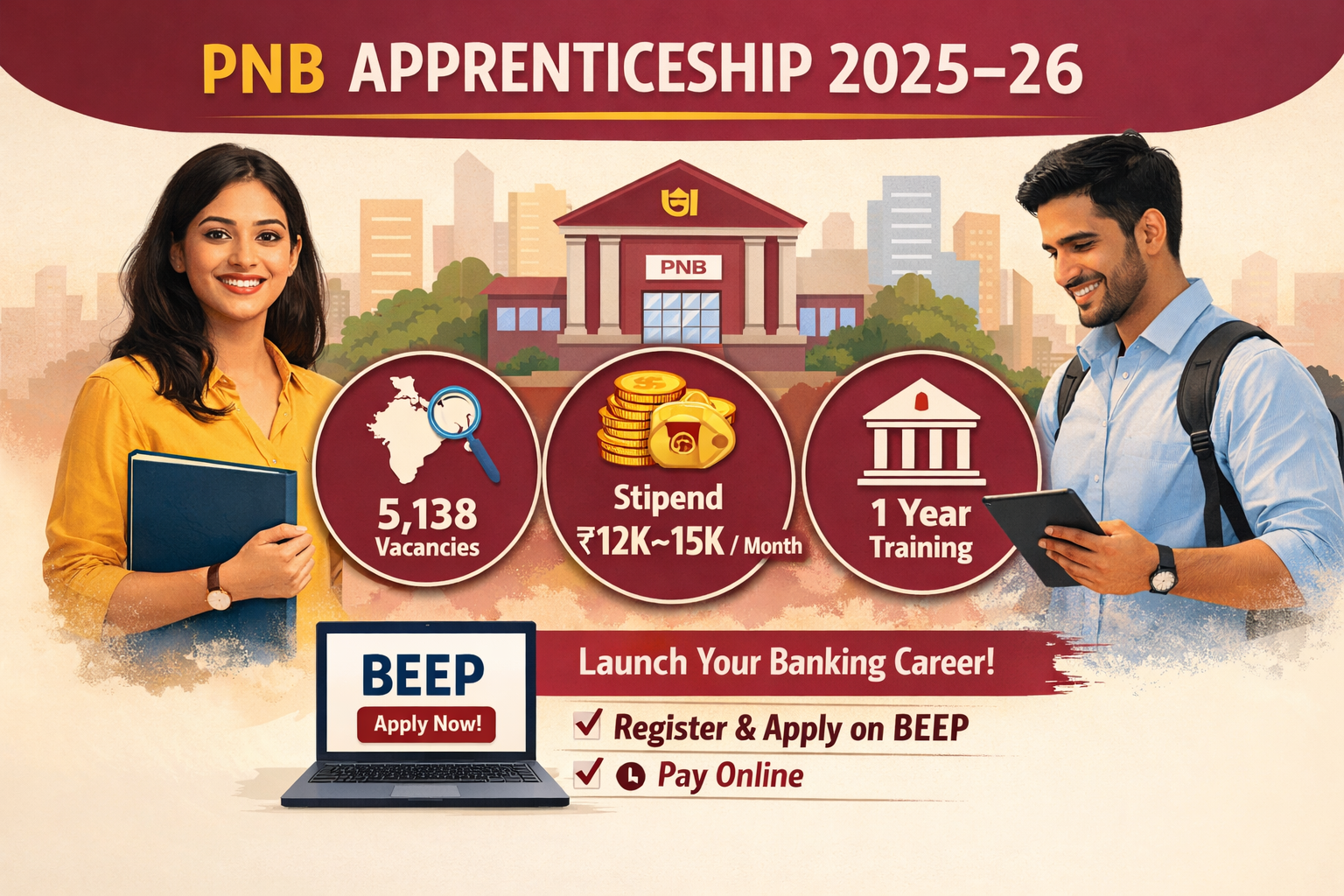 PNB Apprenticeship 2025–26: Eligibility, Stipend and How to Apply